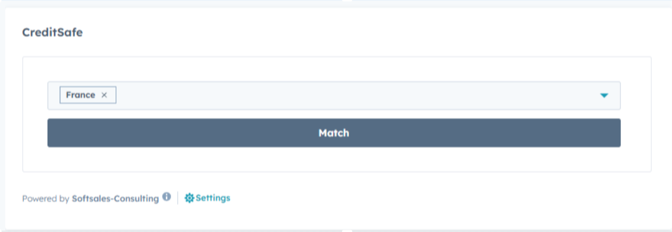Creditsafe Account Match